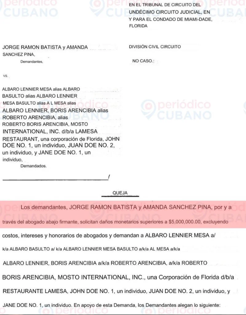 Ultrack Inicia Demanda Formal Contra Lenier Mesa Y Boris Arencibia Por