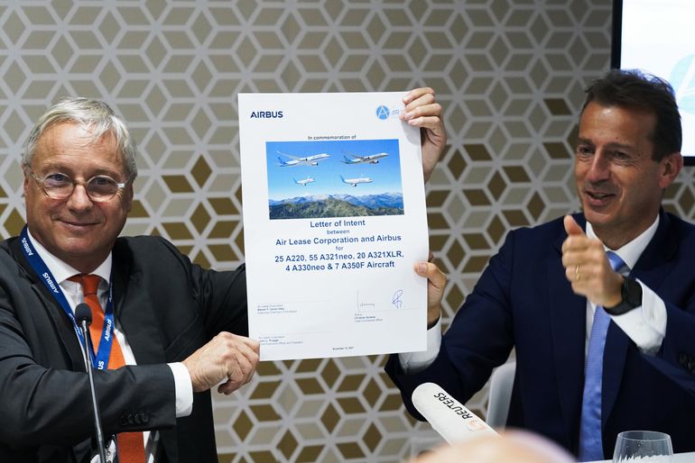 Airbus pacta venta de 111 aeronaves a Air Lease Corporation