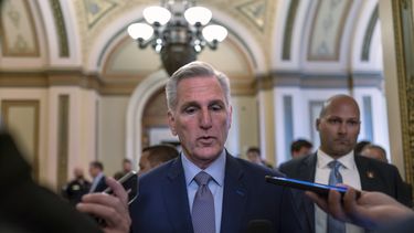 El presidente de la Cámara de Representantes de EEUU, el republicano Kevin McCarthy, en el Congreso en Washington, el 19 de septiembre de 2023. (Foto AP /J. Scott Applewhite)