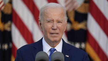 El presidente Joe Biden habla en el Rose Garden de la Casa Blanca, el martes 26 de noviembre de 2024, en Washington. (AP Foto/Manuel Balce Ceneta)
