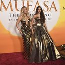 Beyoncé, izquierda, y Blue Ivy Carter llegan al estreno de Mufasa, El Rey León el lunes 9 de diciembre de 2024 en el Dolby Theatre de Los Ángeles. (Foto Richard Shotwell/Invision/AP)