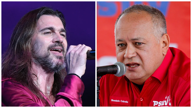 Diosdado Cabello amenazó a Juanes con golpearlo si se presenta en Caracas el próximo 4 de noviembre por lo que canceló el concierto. Fotos: Colprensa.