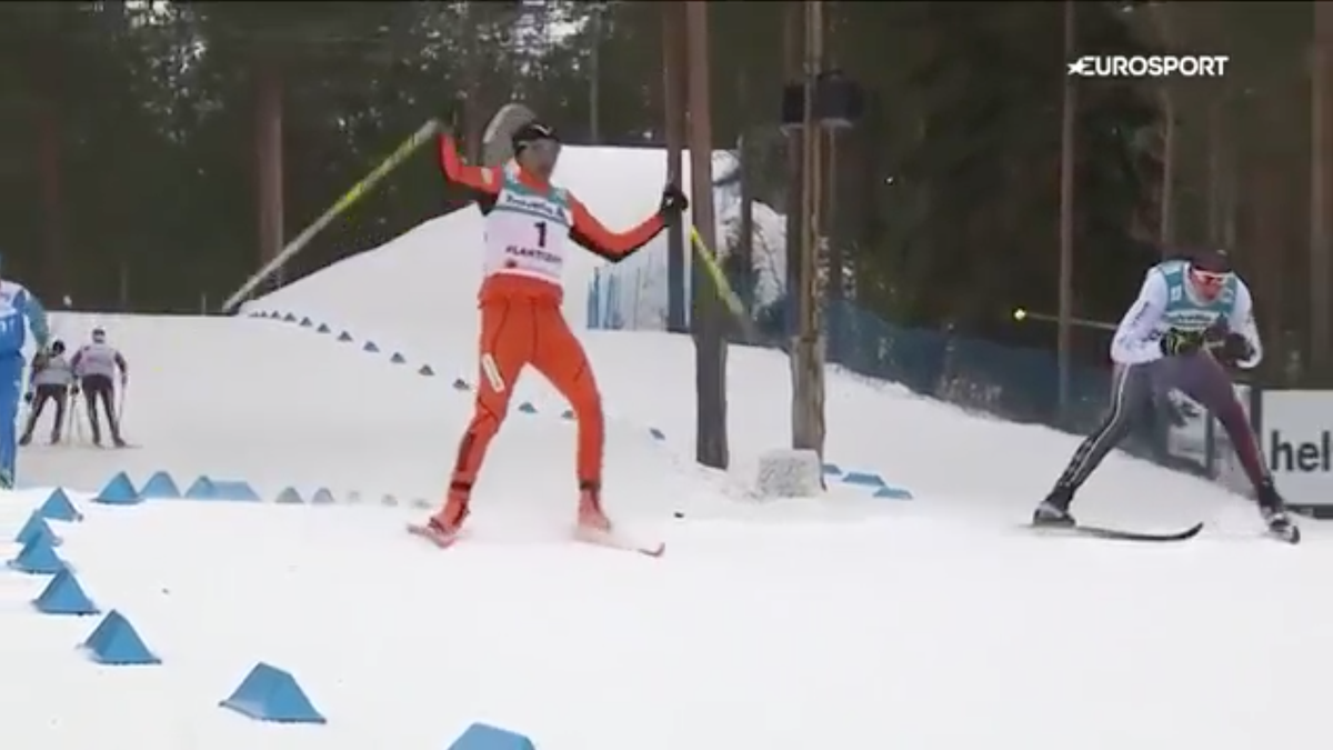 El ridículo debut del venezolano que pisó la nieve por primera vez en un  Mundial de Esquí