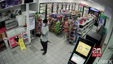 captado en camara robo a mano armada de gasolinera