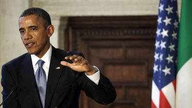 americateve | El presidente estadounidense Barack Obama habla durante una conferencia de prensa conjunta con el primer ministro italiano Matteo Renzi al concluir su reuni&oacute;n en la Villa Madama de Roma, el jueves 27 de marzo de 2014. El mismo d&iacute;a durante su