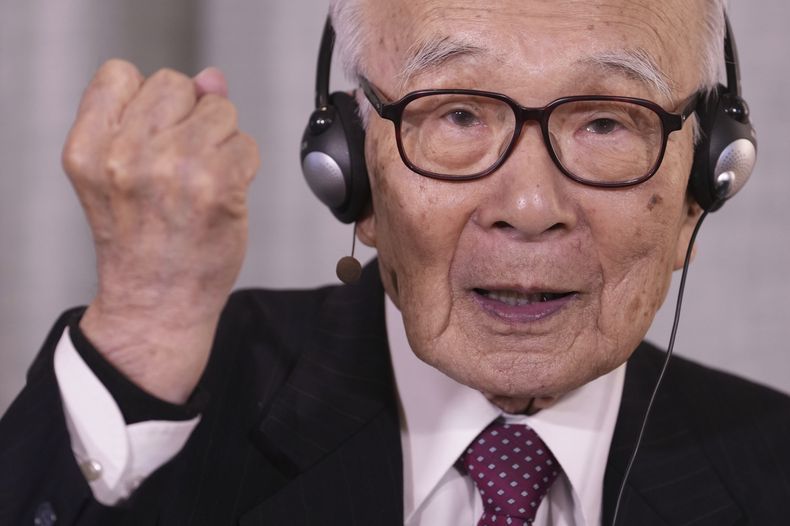 Terumi Tanaka, representante de una organización que ganó el Premio Nobel de la Paz, en Oslo, Noruega, el 9 de diciembre del 2024. (Javad Parsa/NTB Scanpix via AP)