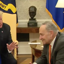 Donald Trump,  Nancy Pelosi y Chuck Schumer fijan posiciones políticas en fuerte debate en la oficina Oval de la Casa Blanca