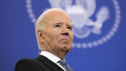 El presidente Joe Biden antes de un discurso sobre política exterior en el Departamento de Estado, el 13 de enero de 2025, en Washington. (AP Foto/Susan Walsh, Archivo)