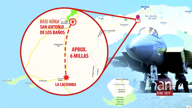 avion militar mig-21  se estrella cerca de la habana