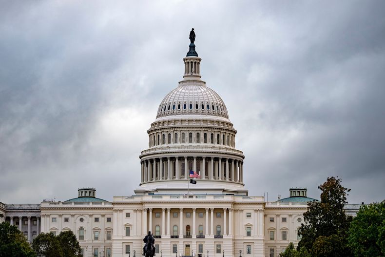 El Capitolio estadounidense en Washington el 13 de octubre del 2025. (AP foto/J. Scott Applewhite)