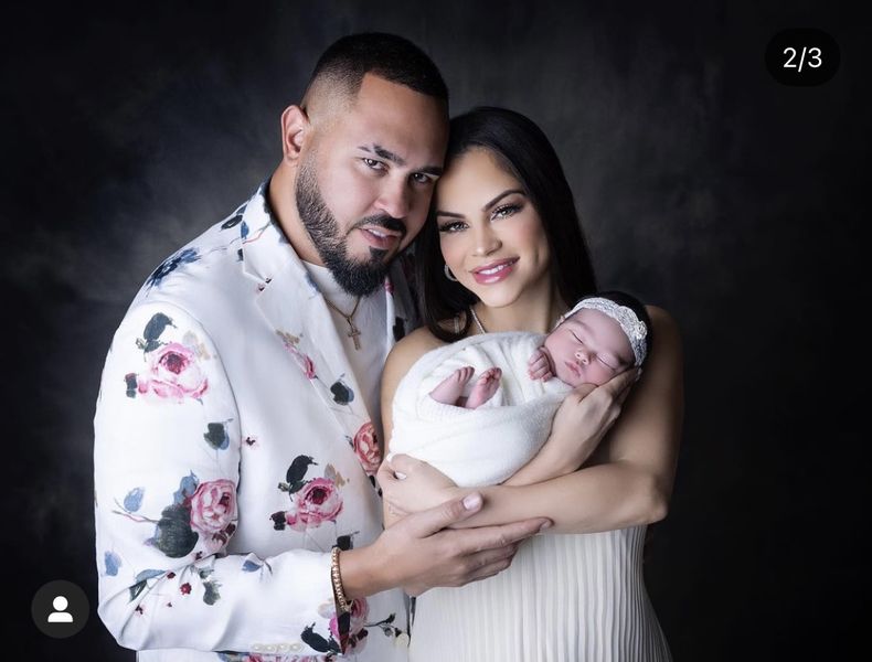 La cantante&nbsp;Natti Natasha y el productor&nbsp;Rafael Raphy Pina