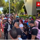 Caravana de migrantes cubanos parte de Tapachula rumbo a la Ciudad de México