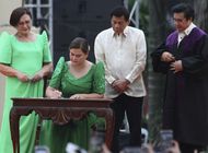 hija de duterte juramenta como vicepresidenta de filipinas
