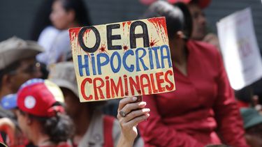 Gobierno de Venezuela organiza marcha contra OEA