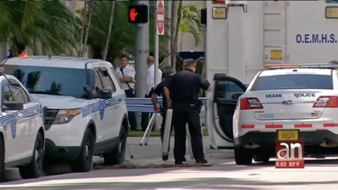 despliegue policial tras escucharse disparos dentro del hotel hilton en downtown miami