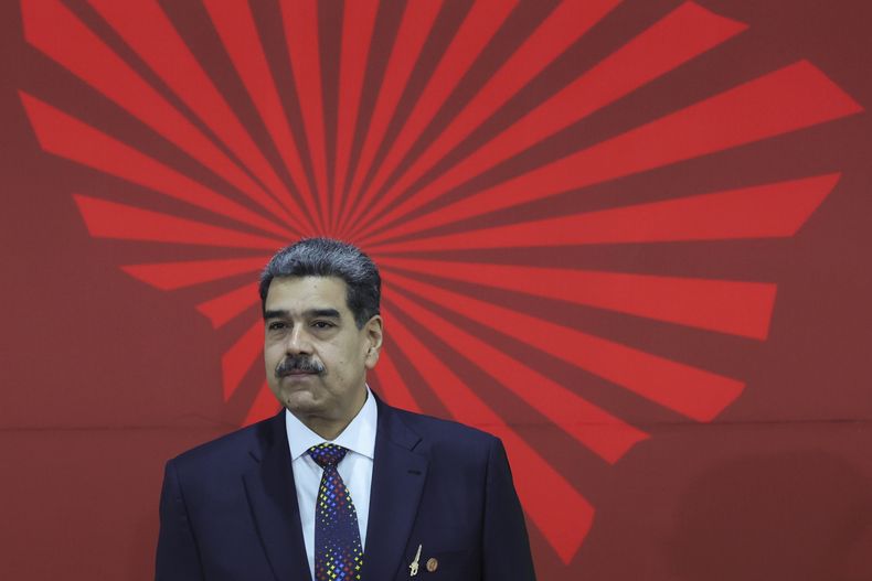 El presidente venezolano Nicolás Maduro en un evento en Caracas, Venezuela, el 14 de diciembre del 2024. (AP foto/Jesus Vargas)