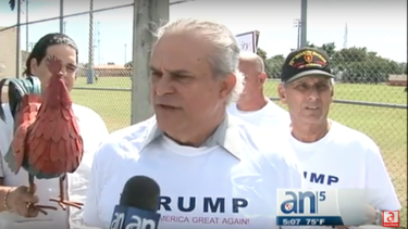 partidarios de las campanas de marco rubio y donald trump se enfrentan verbalmente