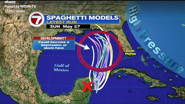 se forma la tormenta subtropical alberto en el caribe