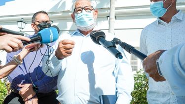 José Tirado a su llegada a La Fortaleza