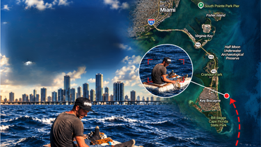 Rescatan a balsero cubano en una diminuta balsa improvisada frente a Key Biscayne, en Miami