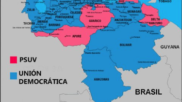 asi es el mapa de la nueva venezuela: el chavismo gano en solo cuatro estados