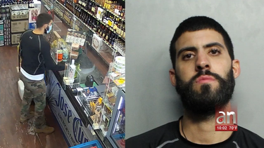 tras las rejas hombre que a punta de pistola se robo una botella de whiskey en una tienda en hialeah