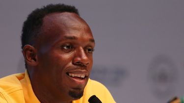 americateve | El velocista jamaiquino Usain Bolt habla en conferencia de prensa el s&aacute;bado, 26 de julio de 2014, en Glasgow, Escocia. (AP Photo/Alasatir Grant)