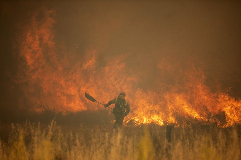 Incendios forestales y ola de calor agobian a España