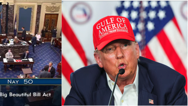el senado de eeuu aprueba por voto de desempate el polemico plan de gastos de trump