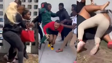 brutal pelea entre padres y alumnos en la secundaria miami central high school