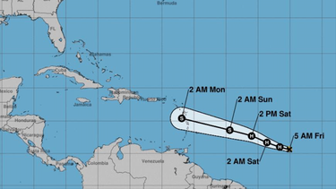 se forma la tormenta tropical beryl en el atlantico