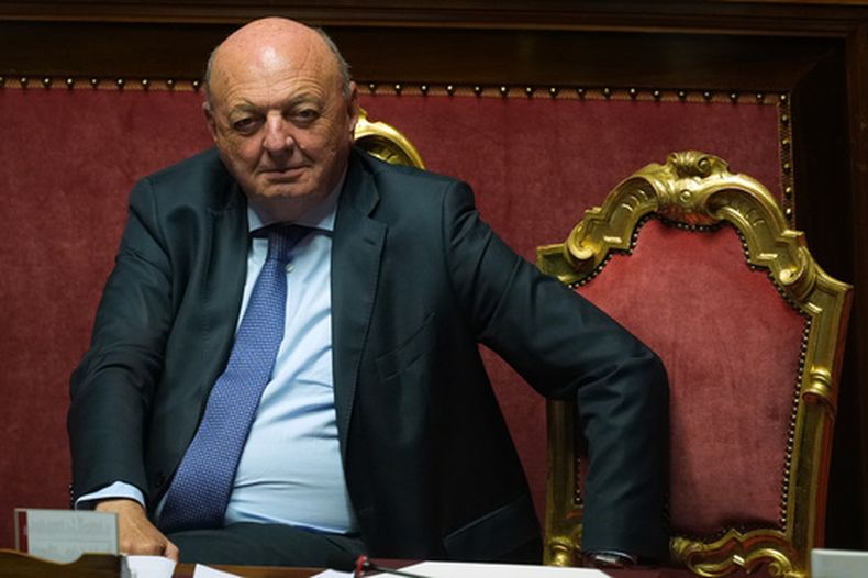El ministro italiano de Ambiente y Seguridad Energética Gilberto Pichetto Fratin en Roma, el 23 de septiembre del 2026. (AP foto/Andrew Medichini)