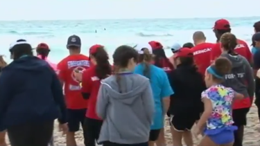 america teve visita el campamento vacc camp