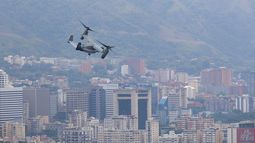 La embajada de Estados Unidos realiza un simulacro de evacuación aérea y de emergencia el sábado 23 de mayo de 2026, en Caracas, Venezuela. (AP Foto/Pedro Mattey) La embajada de Estados Unidos realiza un simulacro de evacuación aérea y de emergencia el sábado 23 de mayo de 2026, en Caracas, Venezuela. (AP Foto/Pedro Mattey)