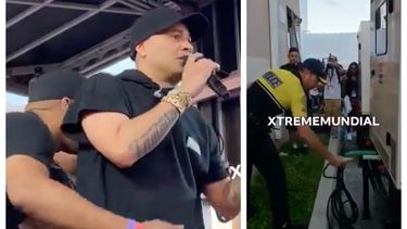 jacob forever se niega a terminar su actuacion en el carnaval de la calle 8 y la policia se ve obligada a intervenir