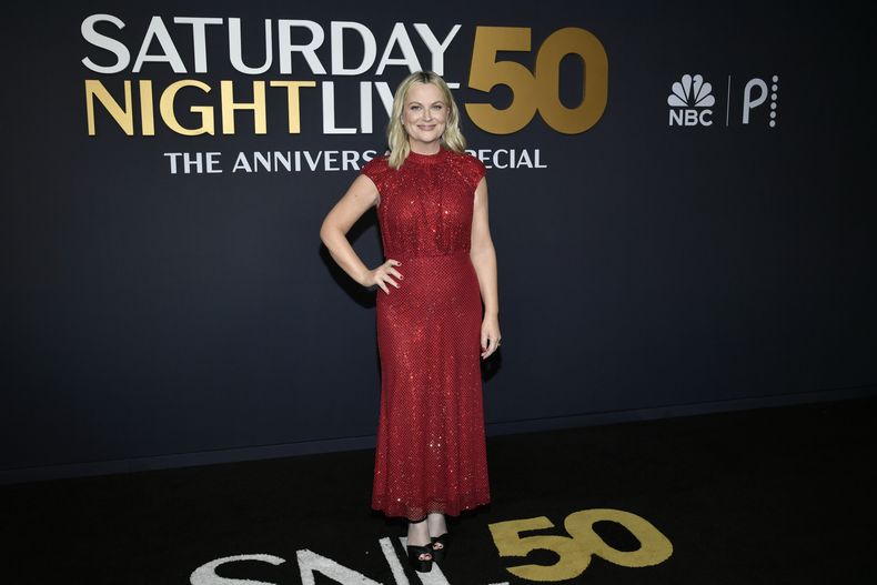 Amy Poehler asiste a SNL50: The Anniversary Special en Rockefeller Plaza el domingo 16 de febrero de 2025 en Nueva York. (Foto Evan Agostini/Invision/AP)