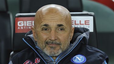 El técnico de Napoli Luciano Spalletti previo al partido contra Udinese en la Serie A de Italia, el jueves 24 de mayo de 2023 en Udine. (Andrea Bressanutti/LaPresse vía AP)