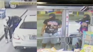 roban a punta de pistola un auto mercedes-benz  y luego lo tienen que abandonar por quedarse sin gasolina