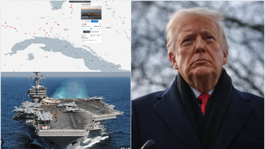 trump coloca portaavion nuclear frente a las costas de varadero