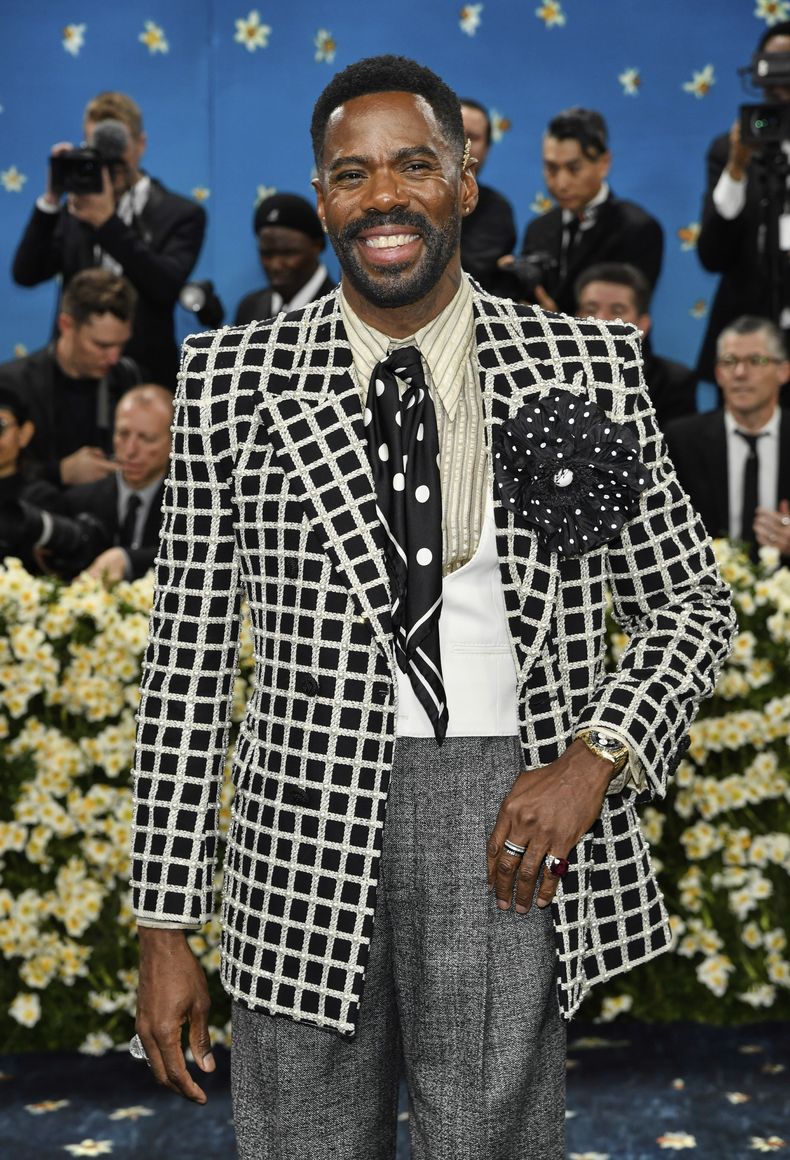 Colman Domingo asiste a la gala benéfica del Instituto del Traje del Museo Metropolitano de Arte que celebra la inauguración de la exposición Superfine: Tailoring Black Style el lunes 5 de mayo de 2025, en Nueva York. (Foto Evan Agostini/Invision/AP)