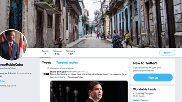 marco rubio abre cuenta en twitter para interactuar con los cubanos de la isla