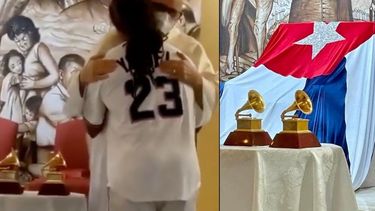 conmovedor: yotuel lleva el premio grammy  latino por patria y vida  a la ermita de la caridad