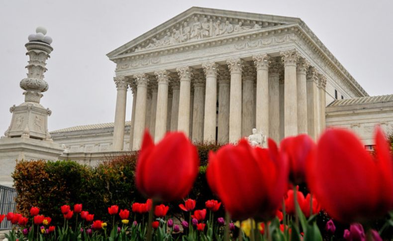 La Corte Suprema de Estados Unidos en Washington, el 3 de abril del 2026. (AP foto/Rahmat Gul)