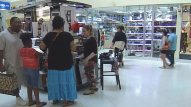 repletos de clientes los centros comerciales
