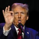 El candidato presidencial republicano Donald Trump habla en acto de campaña el sábado 28 de septiembre de 2024, en Prairie du Chien, Wisconsin. (AP Foto/Morry Gash)