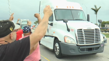 camioneros protestan por mejoras salariales y beneficios
