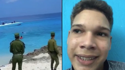 habla joven cubano que protagonizo video que se hizo viral en redes sociales mientras escapaba en una lancha de cuba