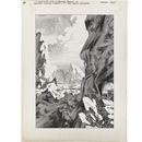 Esta imagen publicada por Heritage Auctions muestra el arte original de Bernie Wrightson de la novela Frankenstein de Mary Wollstonecraft Shelley, un artículo que se subastará de la colección del cineasta Guillermo del Toro. (Heritage Auctions via AP)
