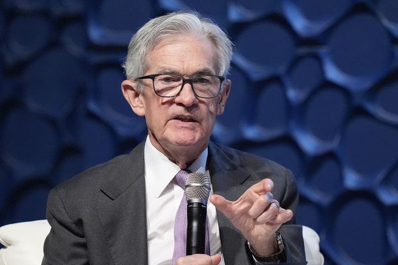 El presidente de la Reserva Federal de Estados Unidos Jerome Powell en un evento en Dallas el 14 de noviembre del 2024. (AP foto/LM Otero)