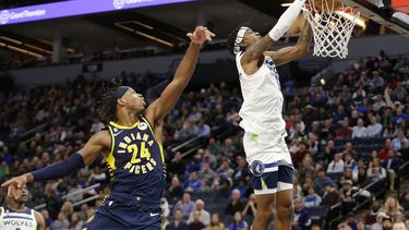 Timberwolves se sostienen y vencen por 121-115 a Pacers